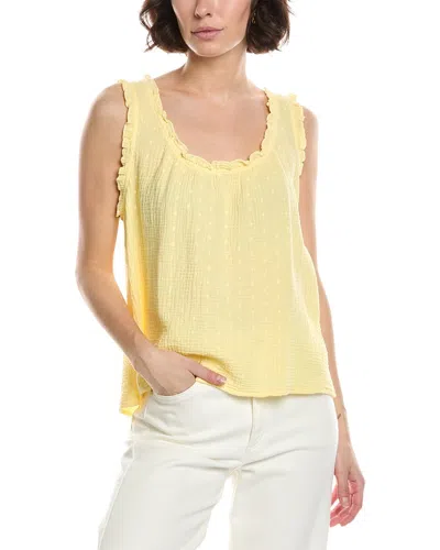Michael Stars Devon Scoop Tank Top In Yellow