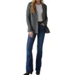 Michael Stars Diana Compact Knit Blazer In Charcoal In Grey
