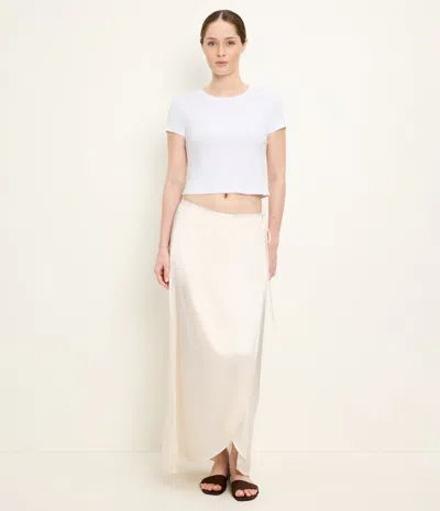Michael Stars Diane Wrap Midi Skirt In White