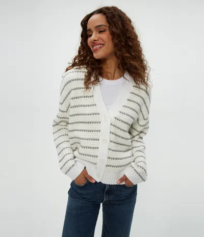 MICHAEL STARS DODI STRIPED CARDIGAN