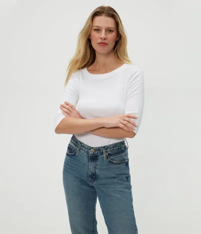 Michael Stars Cotton Top In White