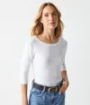 Michael Stars Dot 3/4 Sleeve Tee In Sachet