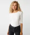 Michael Stars Dot 3/4 Sleeve Tee In Seacrest
