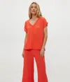 Michael Stars Draya Gauze V-neck Top