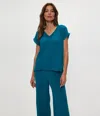 Michael Stars Draya Gauze V-neck Top