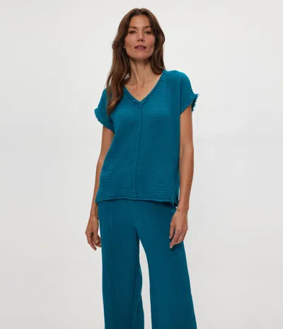 Michael Stars Draya Gauze V-neck Top