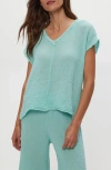 Michael Stars Draya V-neck T-shirt In Blue