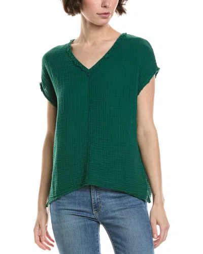 Michael Stars Draya V-neck T-shirt In Green