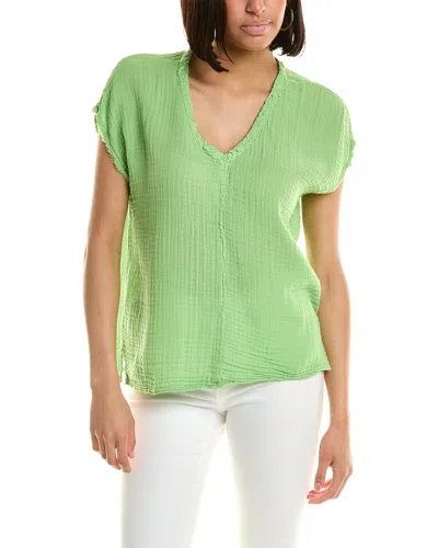 Michael Stars Draya V-neck T-shirt In Green