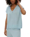 Michael Stars Draya V-neck Tee In Blue