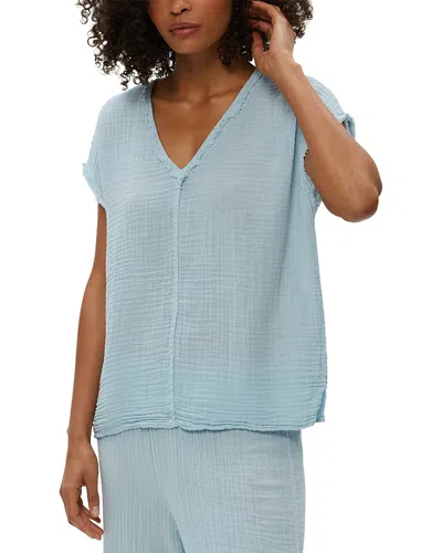 Michael Stars Draya V-neck Tee In Blue
