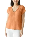 Michael Stars Draya V-neck Tee In Orange