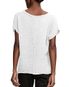 Michael Stars Nina Linen-blend Sweater In White