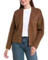 Michael Stars Drea Open Cardigan In Brown