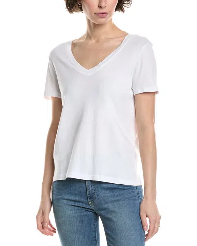 Michael Stars Nikki V-neck T-shirt In White