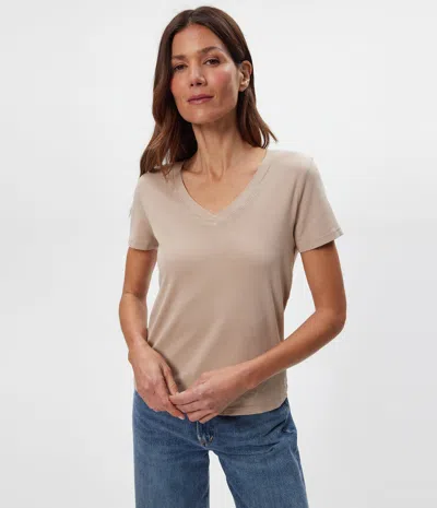 Michael Stars Dylan V-neck Tee In Brown