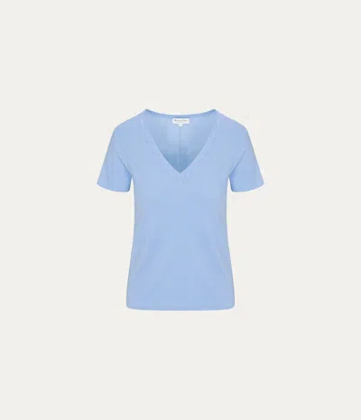 Michael Stars Daria Just Cotton Short Sleeve Top In Black