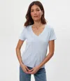 Michael Stars Dylan V-neck Tee In Blue