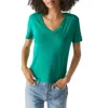 Michael Stars Dylan V Neck Tee In Multi