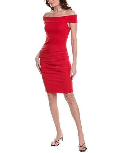Michael Stars Ebony Mini Dress In Red