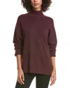 Michael Stars Effy Chunky Turtleneck Sweater In Purple