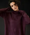 Michael Stars Effy Turtleneck Sweater In Heather Grey