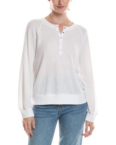 Michael Stars Eira Henley Raglan In White