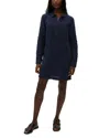 Michael Stars Eleanor Linen Popover Dress In Nocturnal