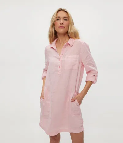 Michael Stars Eleanor Linen Shirt Dress