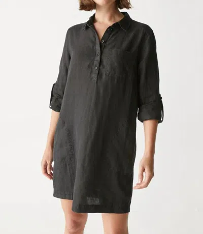Michael Stars Eleanor Utility Dress In Black In Gray