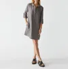 Michael Stars Eleanor Utility Dress In Oxide In Gray