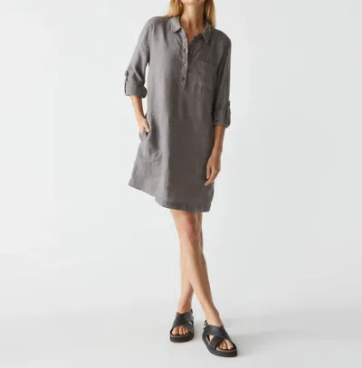Michael Stars Eleanor Utility Dress In Oxide In Gray