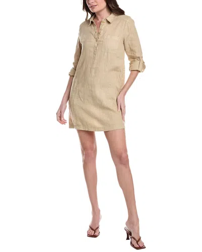 Michael Stars Eleanor Utility Linen Shift Dress In Neutral