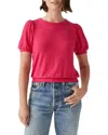 Michael Stars Elise Puff Sleeve Top In Dark Voltage
