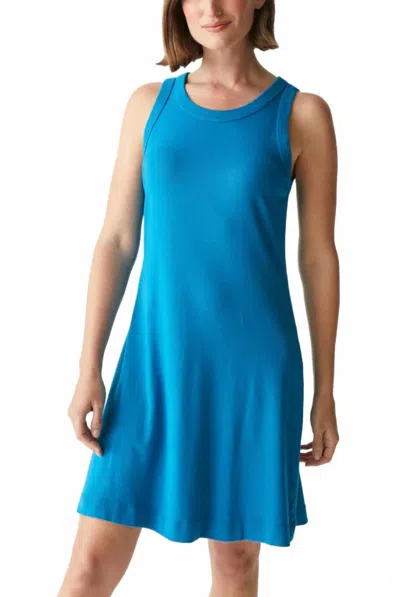Michael Stars Eliza Above The Knee Dress In Pacific Blue