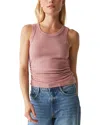 Michael Stars Ella Crop Tank Top In Berrywood