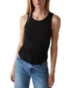 Michael Stars Ella Crop Tank Top In Black