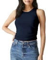 Michael Stars Ella Crop Tank Top In Seacrest