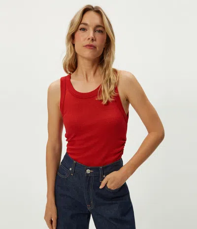 Michael Stars Ella Shine Tank In Red