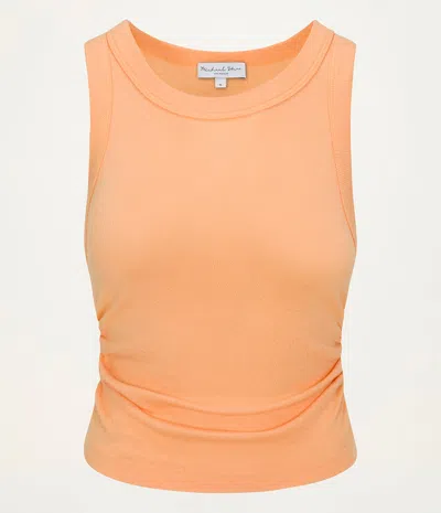 Michael Stars Ella Shine Tank In Tangerine