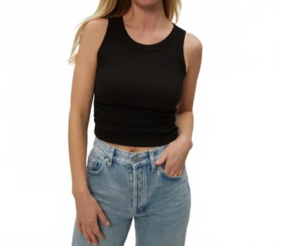 MICHAEL STARS ELLA SHINE TANK TOP IN BLACK