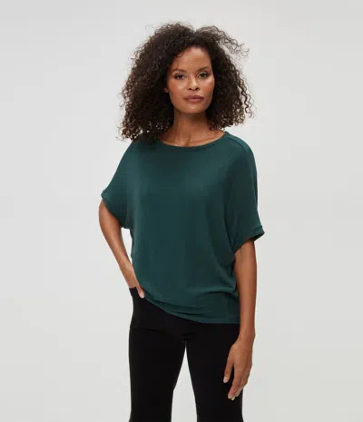 Michael Stars Ellie Elbow Sleeve Top In Ivy