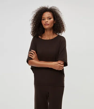 Michael Stars Ellie Elbow Sleeve Top In Java