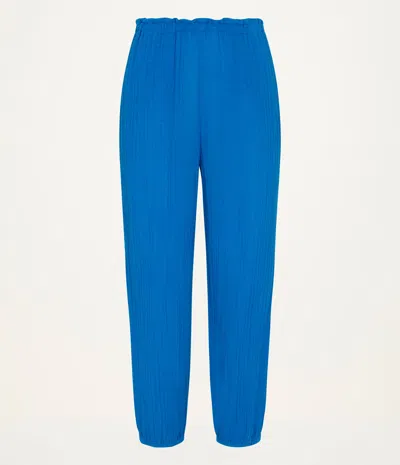 Michael Stars Elsa Gauze Jogger In Blue