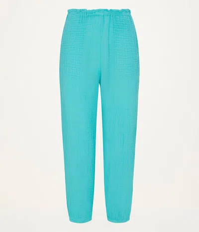 Michael Stars Elsa Gauze Jogger In Blue