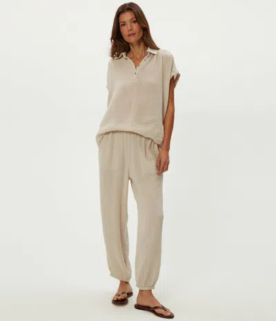 Michael Stars Elsa Gauze Jogger In Gray