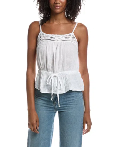 Michael Stars Emelie Waist Tie Tank Top In White