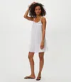 Michael Stars Emree Crochet Trim Mini Dress In White
