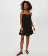 Michael Stars Emree Crochet Trim Mini Dress In Black