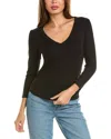 Michael Stars Enid Crop T-shirt In Black